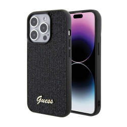 Futrola Guess Hc PU Disco Script Metal za iPhone 15 Pro 6.1 (GUHCP15LPMSDGSK).