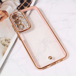 Futrola Cirkon Camera za Samsung A256 Galaxy A25 5G roze.