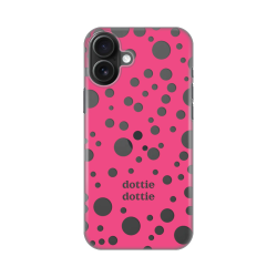 Silikonska futrola print Skin za iPhone 16 Plus Dottie Dottie Pink.
