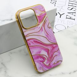 Futrola MARBLE za iPhone 15 Pro (6.1) roze (MS).