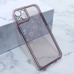 Futrola Heart IMD za iPhone 14 Plus roze (MS).