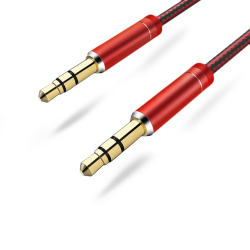 Audio kabl LDNIO LS-Y01 Aux 3.5mm crveni 1m.