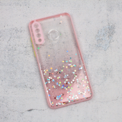 Futrola Frame Glitter za Huawei P30 Lite roze.