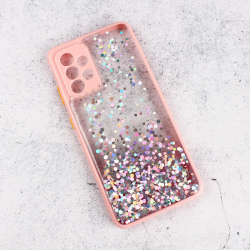 Futrola Frame Glitter za Samsung A525 Galaxy A52 4G/A526 Galaxy A52 5G/A528B Galaxy A52s 5G roze.