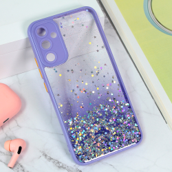 Futrola Frame Glitter za Samsung A346 Galaxy A34 5G 5G ljubicasta.