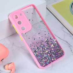 Futrola Frame Glitter za Samsung S911B Galaxy S23 roze.