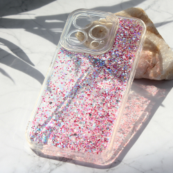 Futrola Glitter za iPhone 14 Pro ljubicasta.