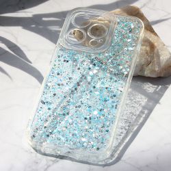 Futrola Glitter za iPhone 15 Pro 6.1 plava.