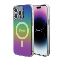 Futrola Guess Hc IML Magsafe Iridescent za iPhone 15 Pro 6.1 crna (GUHMP15LHITSK).