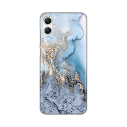 Silikonska futrola print za Samsung A055 Galaxy A05 Blue Gold Marble.