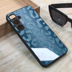 Futrola Shiny glass za Samsung S926B Galaxy S24 Plus plava.