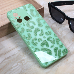 Futrola Shiny glass za Xiaomi Redmi 12C svetlo zelena.
