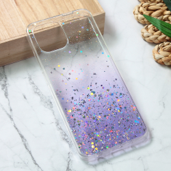 Silikonska futrola Glitter za Xiaomi Redmi A1/Redmi A2 ljubicasta.