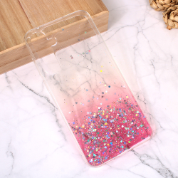 Silikonska futrola Glitter za Samsung A556 Galaxy A55 5G roze.