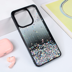 Futrola Frame Glitter za Xiaomi Redmi Note 13 4G crna.