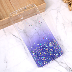 Silikonska futrola Glitter za Samsung A356 Galaxy A35 5G ljubicasta.