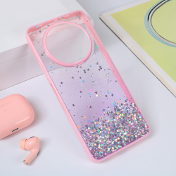 Futrola Frame Glitter za Xiaomi Redmi A3 roze.