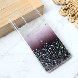 Silikonska futrola Glitter za Samsung A715F Galaxy A71 crna.