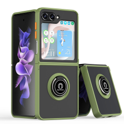 Futrola Frosted Shockproof za Samsung F741B Galaxy Z Flip 6 5G zelena.