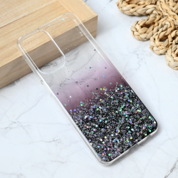 Silikonska futrola Glitter za Samsung A235 Galaxy A23 crna.