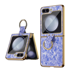 Futrola Luxurious Shell Pattern za Samsung F741B Galaxy Z Flip 6 5G ljubicasta.