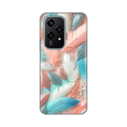 Silikonska futrola print za Huawei Honor 200 Lite Pastel Feathers.