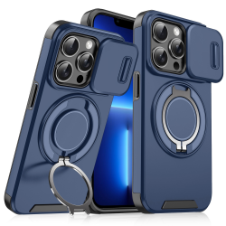 Futrola CamShield Ring stand za iPhone 13 Pro plava.