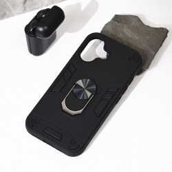 Futrola Hard Ring za iPhone 16 6.1 crna.
