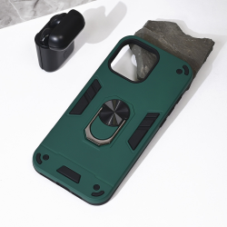 Futrola Hard Ring za iPhone 16 Pro Max 6.9 tamno zelena.