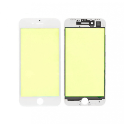 Staklo touchscreen-a + frame za iPhone 8/SE (2020) Belo (Crown Quality).