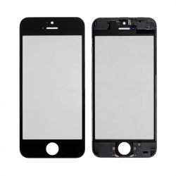 Staklo touchscreen-a+frame+OCA+polarizator za Iphone 5C crno CO.