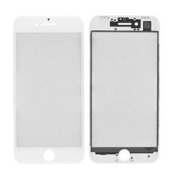 Staklo touchscreen-a+frame+OCA za Iphone 8 belo AAA.