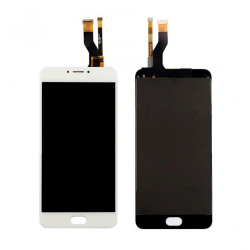 LCD Displej / ekran za Meizu M3 Note +touchscreen beli (ravan flet).