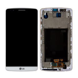 LCD Displej / ekran za LG G3 S/D725+touchscreen beli+frame.