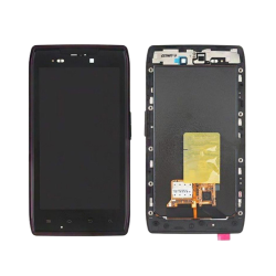 LCD Displej / ekran za Motorola XT910+touch screen+frame crni.