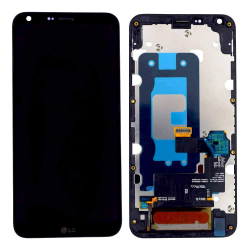 LCD Displej / ekran za LG Q6 Plus +touchscreen crni+frame.