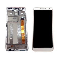 LCD Displej / ekran za Alcatel 3V/OT-5099+touch screen beli+frame zlatni SPO.