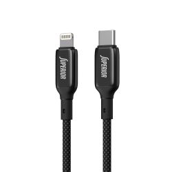 USB data kabl Superior SU-K105 Cink 27W 3A Type C na Lightning 1m crni (MS).