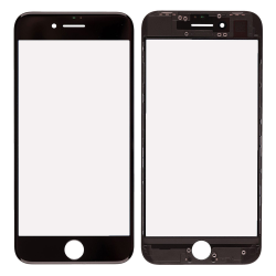 Staklo touchscreen-a+frame za Iphone 8 Plus crno AAA.