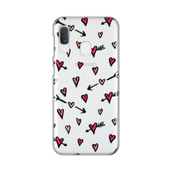 Silikonska futrola print Skin za Samsung A202 Galaxy A20E Heart Pattern.