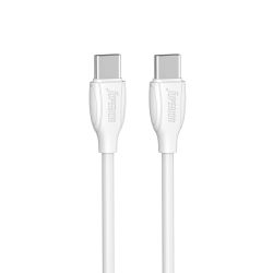 USB data kabl Superior CO-BX19 Fast 60W 3A Type C na Type C 1m beli (MS).