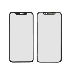 Staklo touchscreen-a + frame + OCA za Iphone XR Crno (Crown Quality).