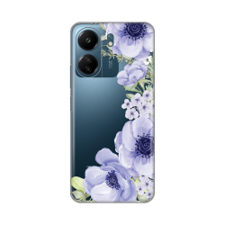 Silikonska futrola print Skin za Xiaomi Redmi 13C Blue Roses.