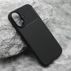 Futrola Carbon za iPhone 16 (6.1) crna (MS).