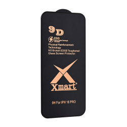 Zastitno Staklo Staklena folija glass X mart 9D za iPhone 16 Pro.