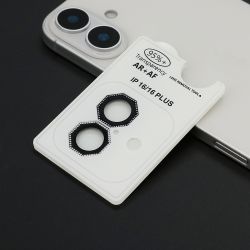 Zastita za kameru OCTAGON DIAMOND za iPhone 16 (6.1)/16 Plus (6.7) crna (MS).