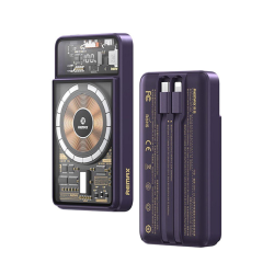 Power Bank baterija REMAX Phantom Series RPP-580 PD 20W+QC 22.5W 10000mAh ljubicasti.