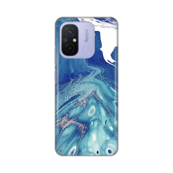 Silikonska futrola print za Xiaomi Redmi 12C Blue Marble.