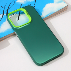 Futrola providna za iPhone 15 Pro 6.1 zelena.