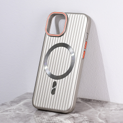 Futrola Magsafe Stripe za iPhone 13 siva.